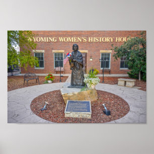 Poster Wyoming Women's History House, Laramie, Wyoming