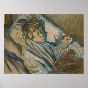 Póster Wyspianski, Mietek que dorme, 1902