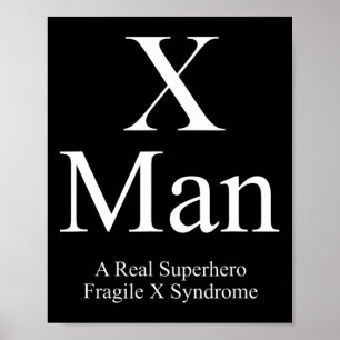 Poster X Homem Frágil Síndrome X Consciência