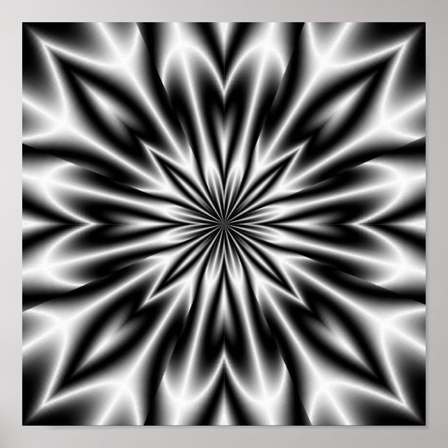 Poster X-Ray Flor Psicodélico (Frente)