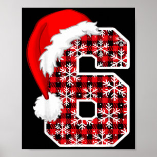 Poster Xadrez 6 7 Seis Sete Meme Natal Chapéu de Papai No