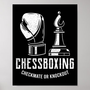 Poster Xadrez Boxing I Chess Player Boxer