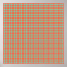 Xadrez Coral Aquamarine Padrão