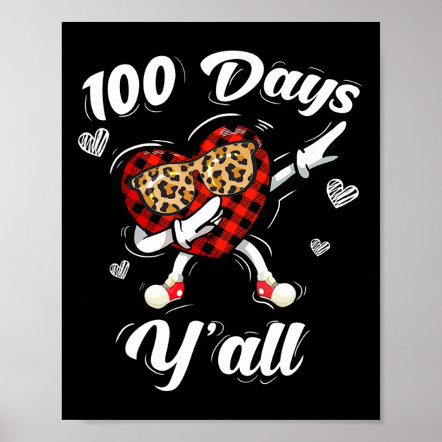 Poster Xadrez De Leopard Buffalo 100 Dias Y'all Do Doces  (Frente)