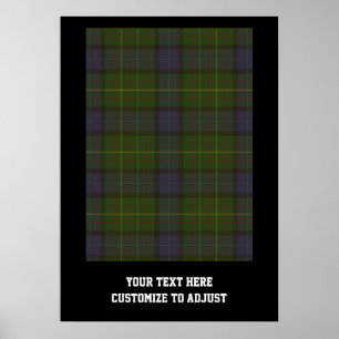 Poster Xadrez de tartan verde