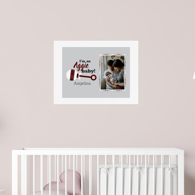 Poster Xadrez Maroon Rattle Aggie Baby Photo (Criador carregado)