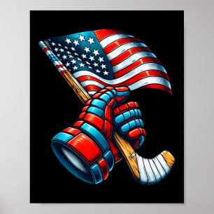 Poster Xadrez Patriótico de 4 de Julho de Independência d