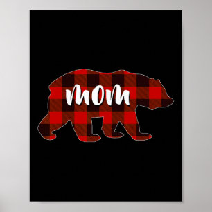 Poster Xadrez Vermelha Mãe Buffalo Matando Família Mamã P