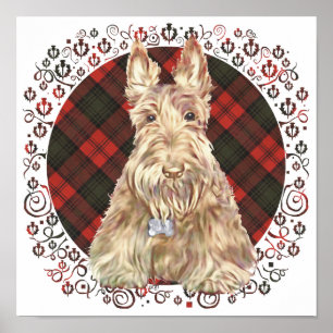 Póster Xadrez Wheaten Scottie