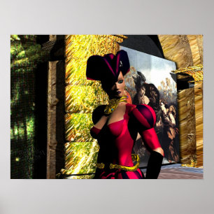 Poster XENIA EXPLORA ÓRBITER DE HYPERION, Ficção Cient