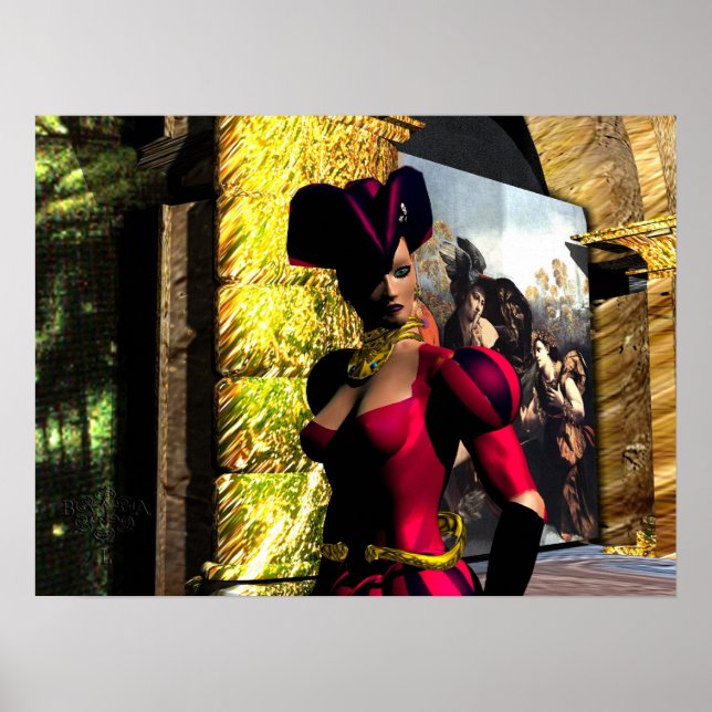 Poster XENIA EXPLORA ÓRBITER DE HYPERION, Ficção Científi (Frente)