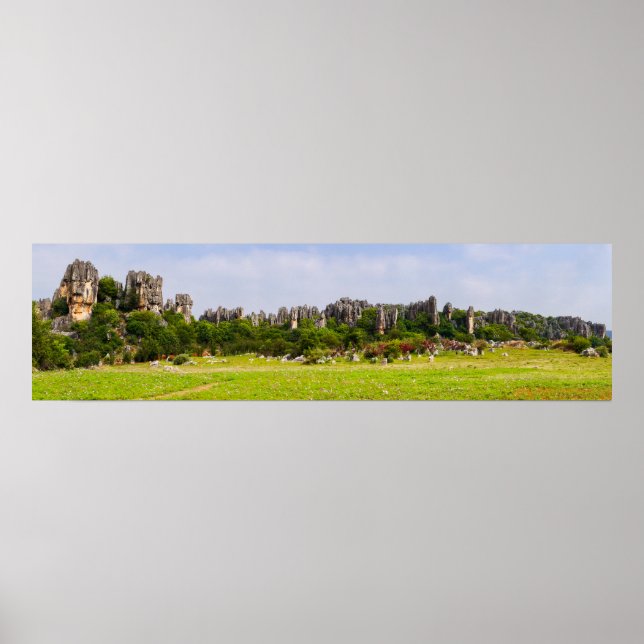 Poster Xilim pinnacle Stone Forest - Yunnan, China, Ásia (Frente)