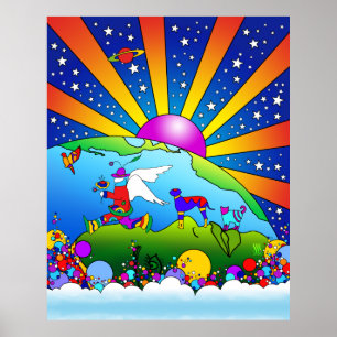 Poster XLG de Pet World Cósmico