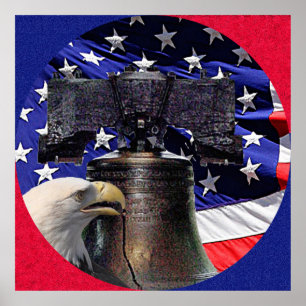 Poster XLG tamanho da águia-baleeira americana, d