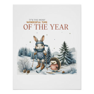 Póster Xmas Deu Maravilhosa Hora Do Ano