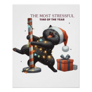 Póster Xmas Deu O Momento Mais Estressante Do Ano