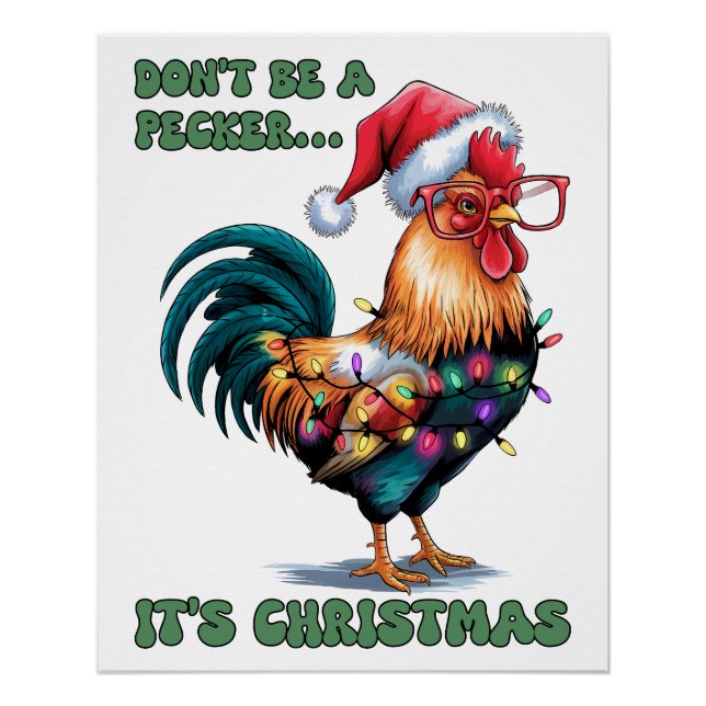 Póster Xmas Deu Que É Um Natal (Frente)