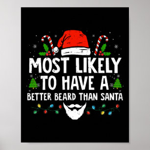 Poster Xmas Divertidos Provavelmente Têm Uma Barba Melhor