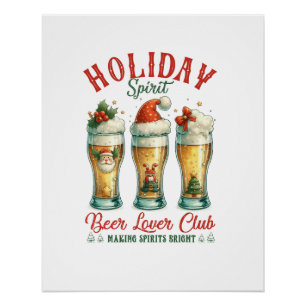 Póster Xmas Gift Beer Lover Club
