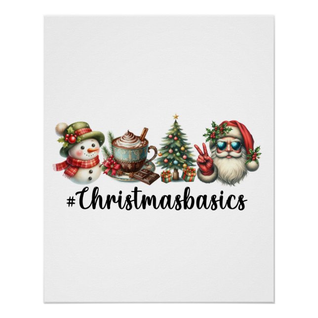 Póster Xmas Gift Christmasbasics (Frente)