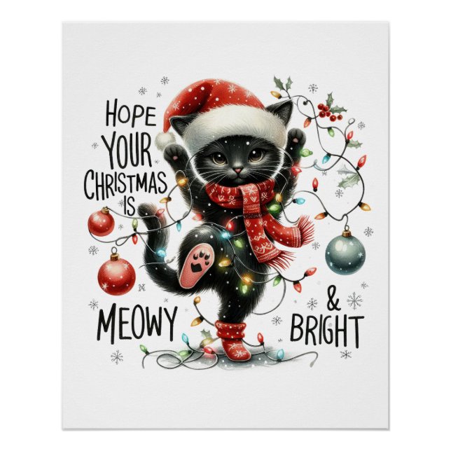 Póster Xmas Gift Espero Seu Natal (Frente)