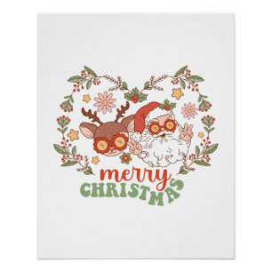 Póster Xmas Gift Feliz Natal