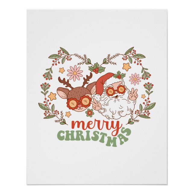 Póster Xmas Gift Feliz Natal (Frente)
