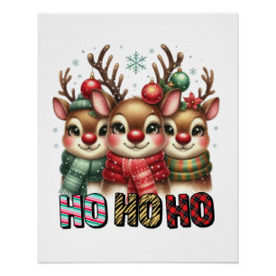 Póster Xmas Gift Ho Ho Ho