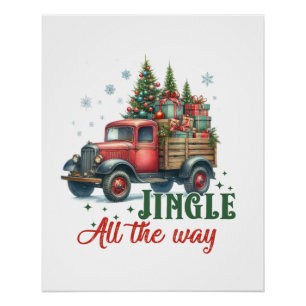 Póster Xmas Gift Jingle Por Todo O Caminho