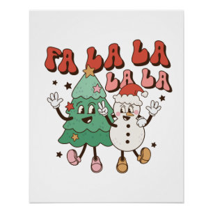 Póster Xmas Gift La La La La La La
