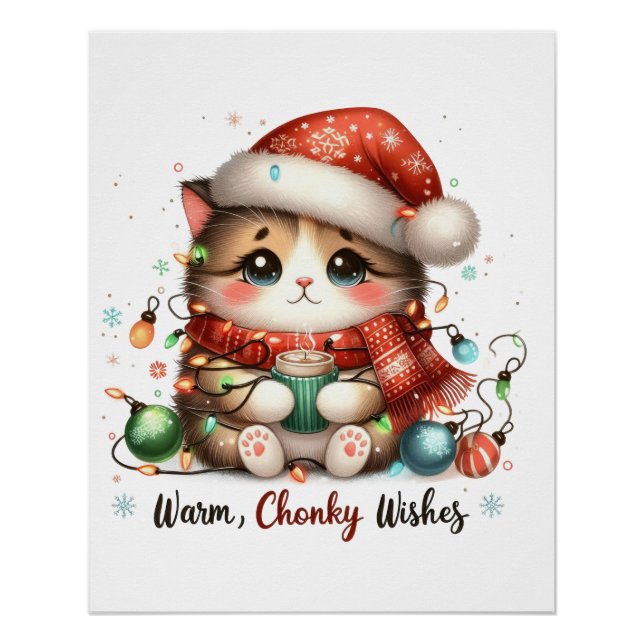 Póster Xmas Gift Warm Chonky Deseja (Frente)