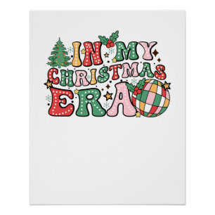 Póster Xmas Presente Na Minha Era De Natal