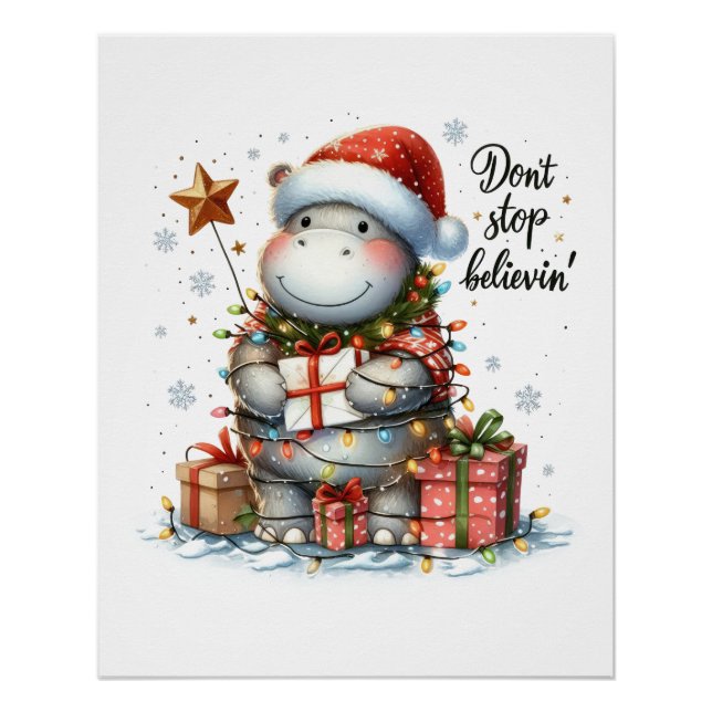 Póster Xmas presente não pára de acreditar (Frente)