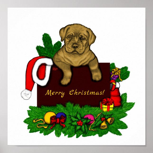 Poster XMas puppy (Frente)