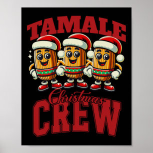 Poster Xmas Tamale Comida Engraçada Mães de Natal mexican