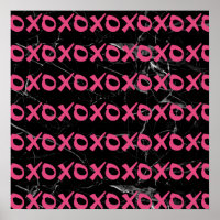 Xoxo abraça os beijos de mármore preto, rosa-giro,