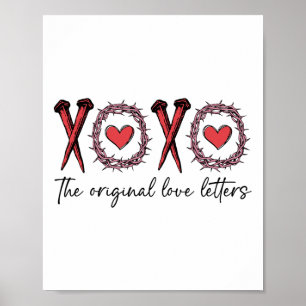 Poster Xoxo As Letras De Amor Originais Verificadas Valen