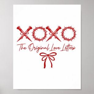 Poster Xoxo O Amor Original Leia Namorados Cristão