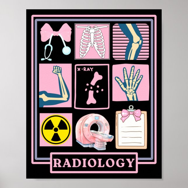 Poster Xray Rad Tech Radiology Healthcare Appreciation Te (Frente)