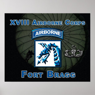 Póster XVIII Airborne Corps Print