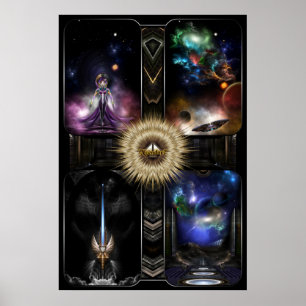 Poster Xzendor7 Quadologia Da Fantasia Fractal