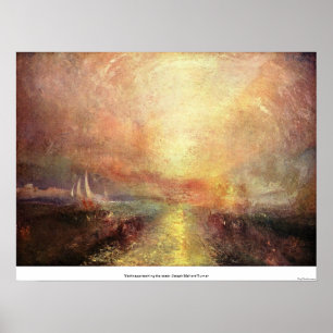 Póster Yacht aproximando a costa - Joseph Mallord Turner