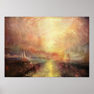 Póster Yacht aproximando a costa - Joseph Mallord Turner