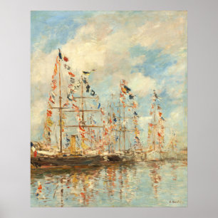 Poster Yacht Basin - Eugène Boudin Fine Art