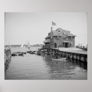Poster Yacht club de Boston