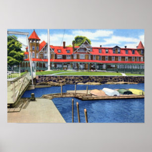 Póster Yacht club de Larchmont New York