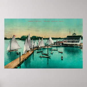 Póster Yacht club de Oregon