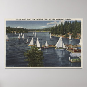 Póster Yacht club, raça do veleiro