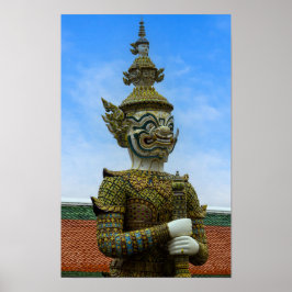 Poster Yahsha statue in Bangkok