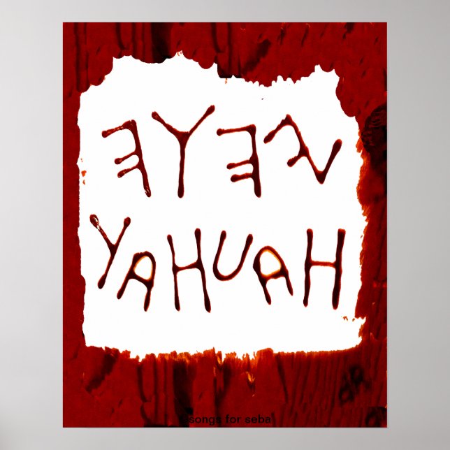 Póster Yahuah (Frente)